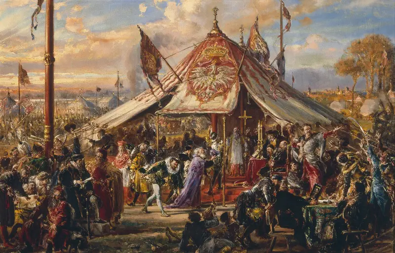 Samväldets makt vid sin höjdpunkt, ur serien ”Polens kulturhistoria” av Jan Matejko
