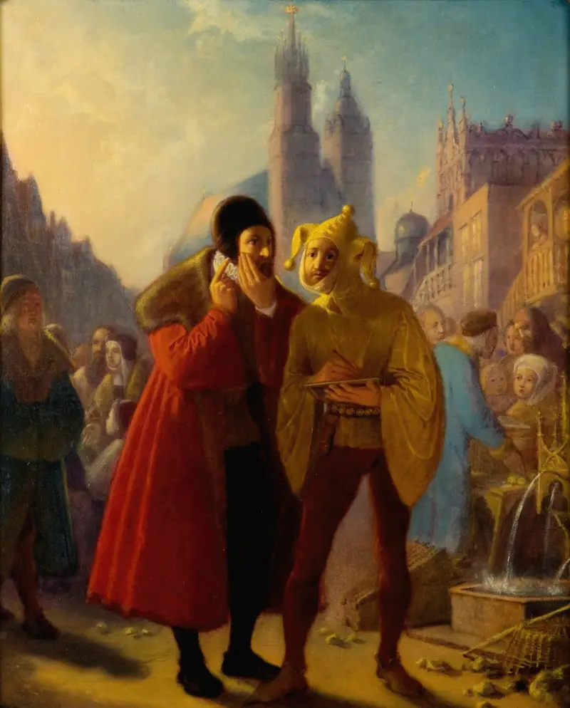 Stańczyk spielt Zahnschmerzen von Jan Matejko