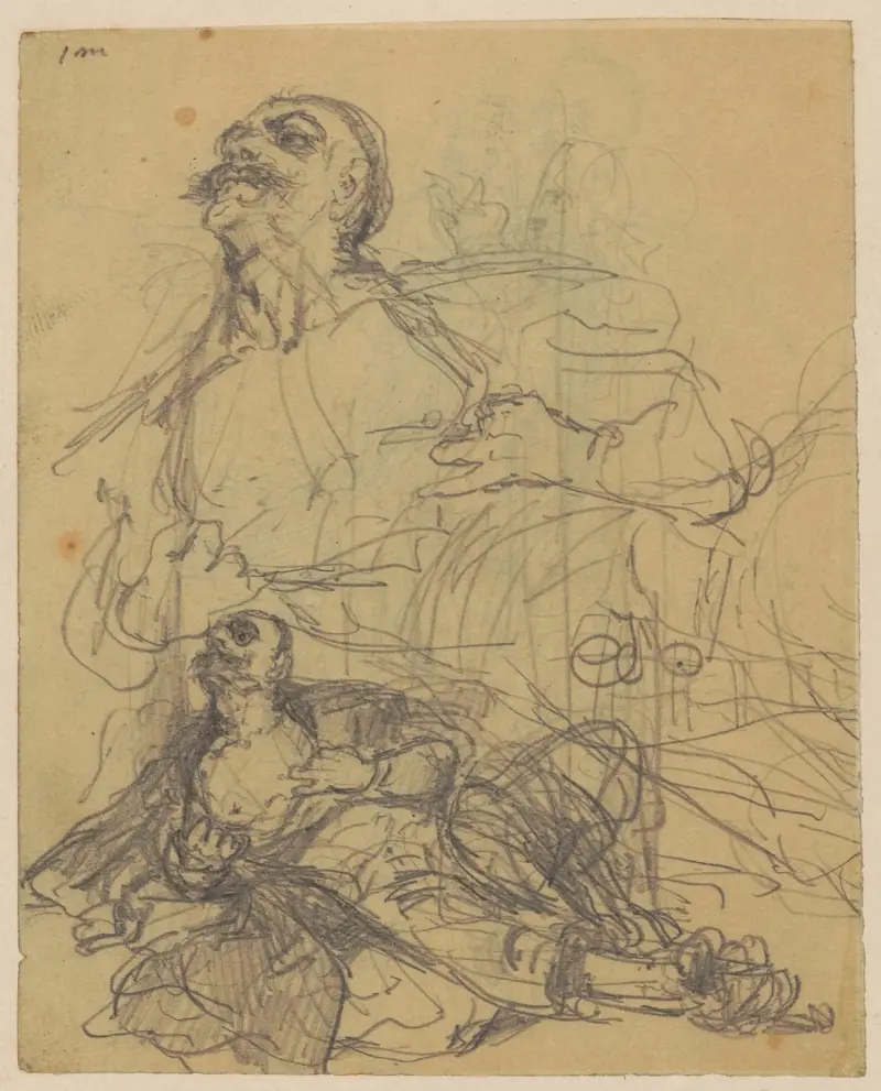 Figurstudie till målningen ”Rejtan. Polens fall” av Jan Matejko