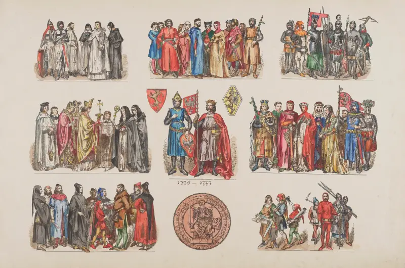 Kläder i Polen (Ubiory w Polsce) – 1200-1795 pl. 02 av Jan Matejko
