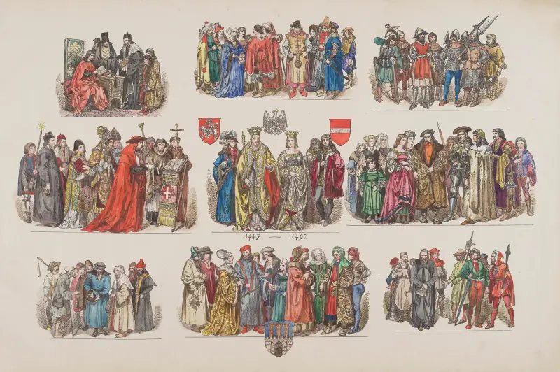 Kläder i Polen – 1200–1795 pl. 04 av Jan Matejko