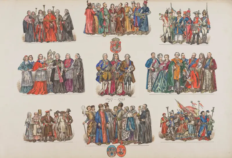 Klädedräkter i Polen (Ubiory w Polsce) – 1200–1795 pl. 11 av Jan Matejko