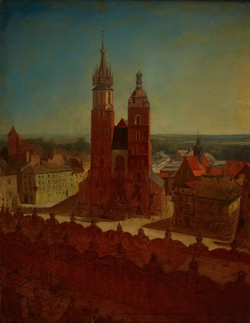 Utsikt från rådhusets torn av Jan Matejko