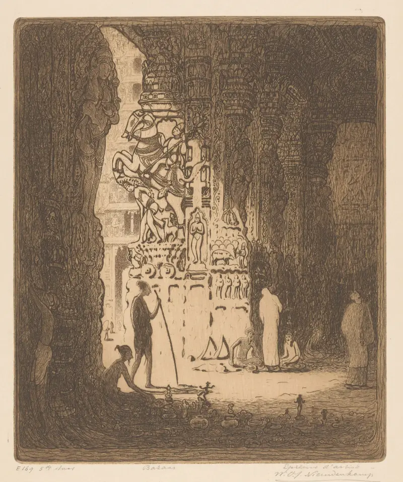 Bazaar, Madura av Wijnand Otto Jan Nieuwenkamp