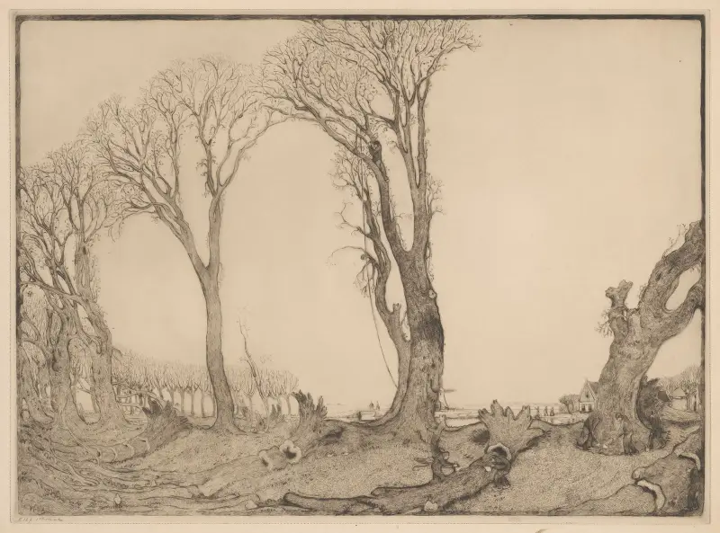De houthakkers, Edam av Wijnand Otto Jan Nieuwenkamp