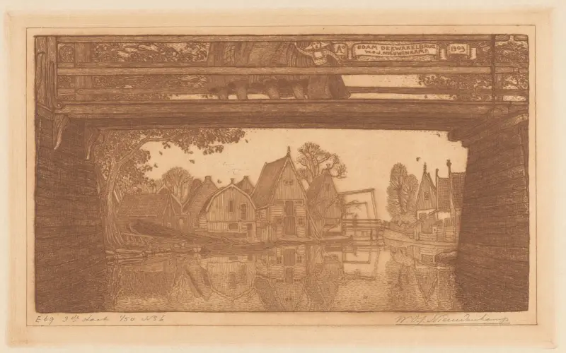 De Kwakelbrug, Edam av Wijnand Otto Jan Nieuwenkamp