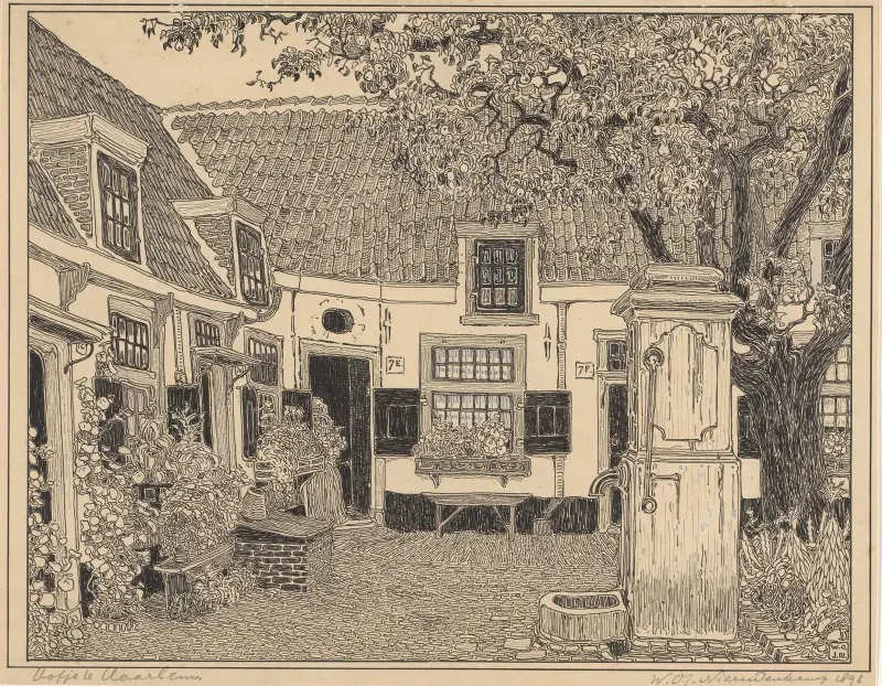Hofje van Loo i Haarlem av Wijnand Otto Jan Nieuwenkamp
