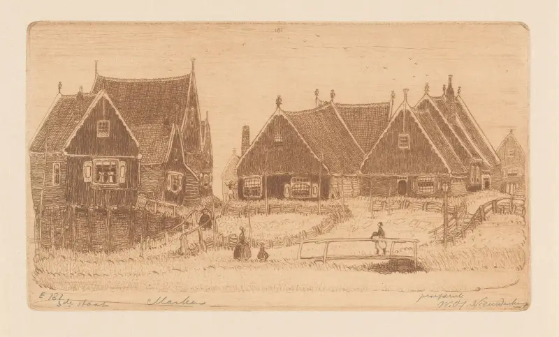 Trähus på Marken av Wijnand Otto Jan Nieuwenkamp