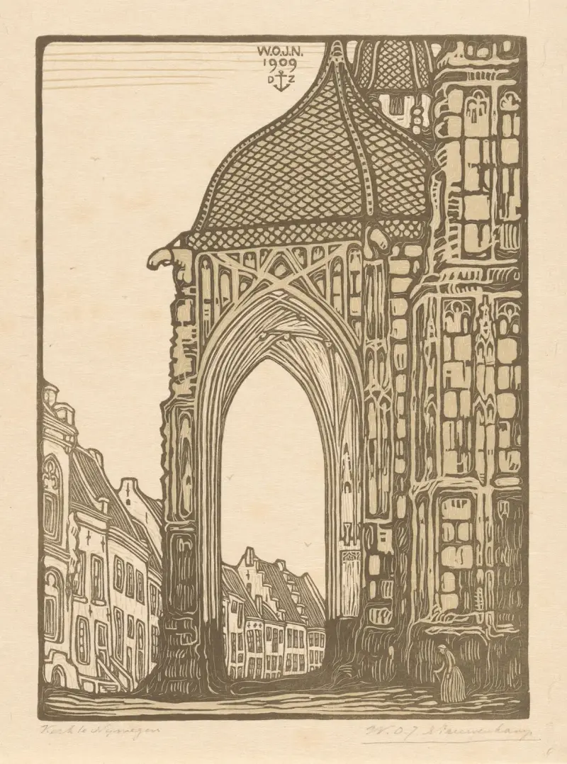 Kyrkoportalen i Nijmegen av Wijnand Otto Jan Nieuwenkamp