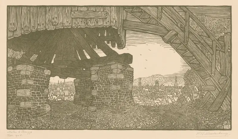 Molen te Brugge av Wijnand Otto Jan Nieuwenkamp