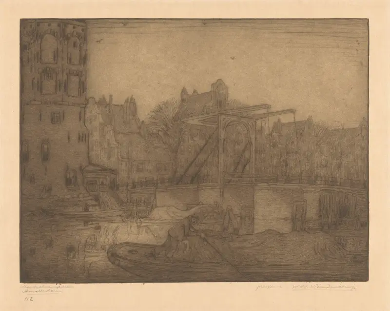 Montelbaanstoren, Amsterdam av Wijnand Otto Jan Nieuwenkamp