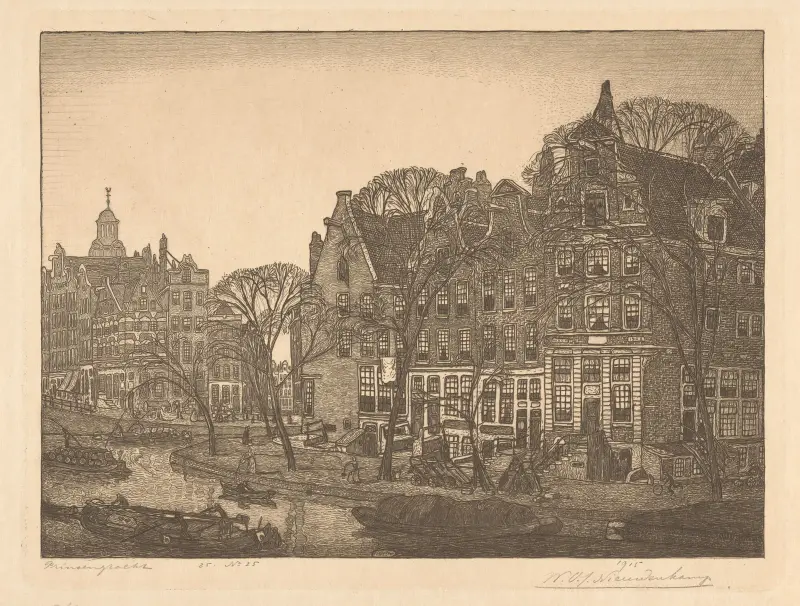 Prinsengracht, Amsterdam av Wijnand Otto Jan Nieuwenkamp