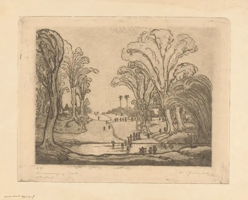 Rivierovergang, Bali av Wijnand Otto Jan Nieuwenkamp