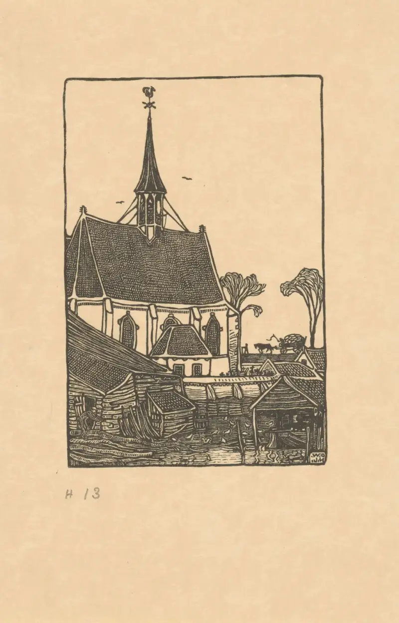 Spaarndam, die kleine Kirche von Wijnand Otto Jan Nieuwenkamp