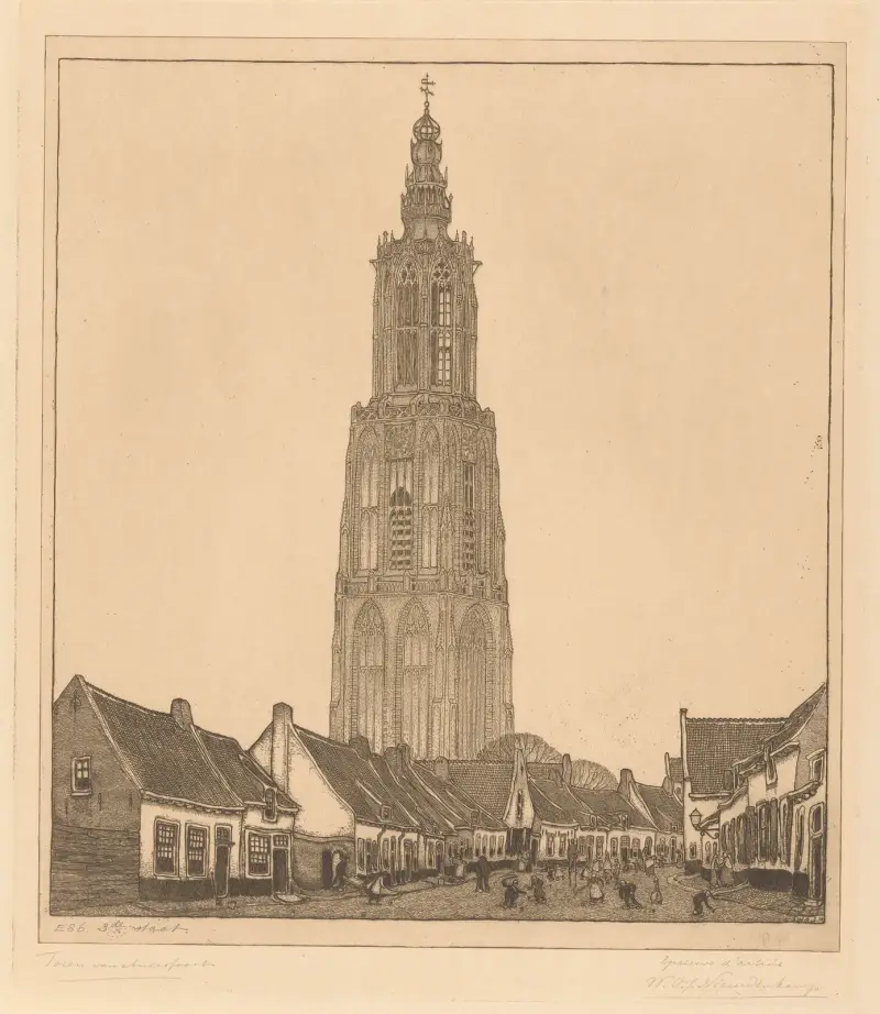 Der Turm von Amersfoort von Wijnand Otto Jan Nieuwenkamp