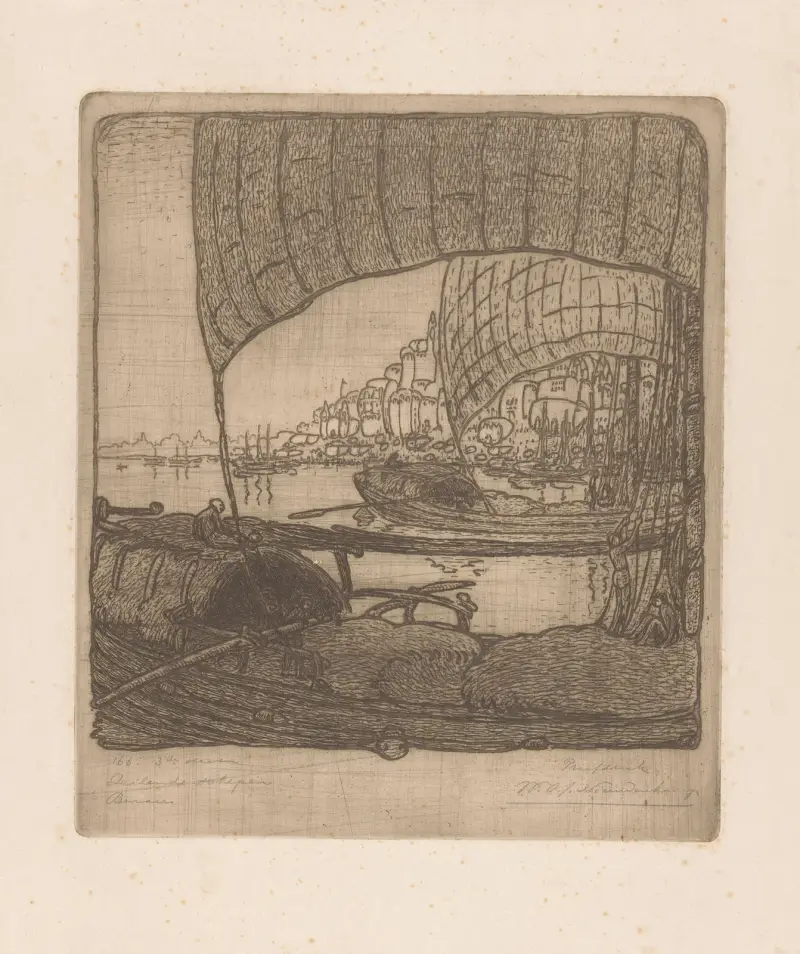 Seglande fartyg, Benares av Wijnand Otto Jan Nieuwenkamp