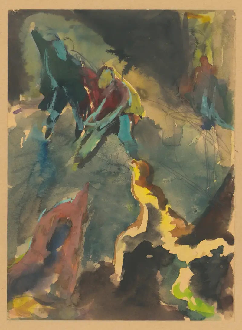 Figurálna kompozícia (zápas), 1940 – nr 2 av Ján Novák