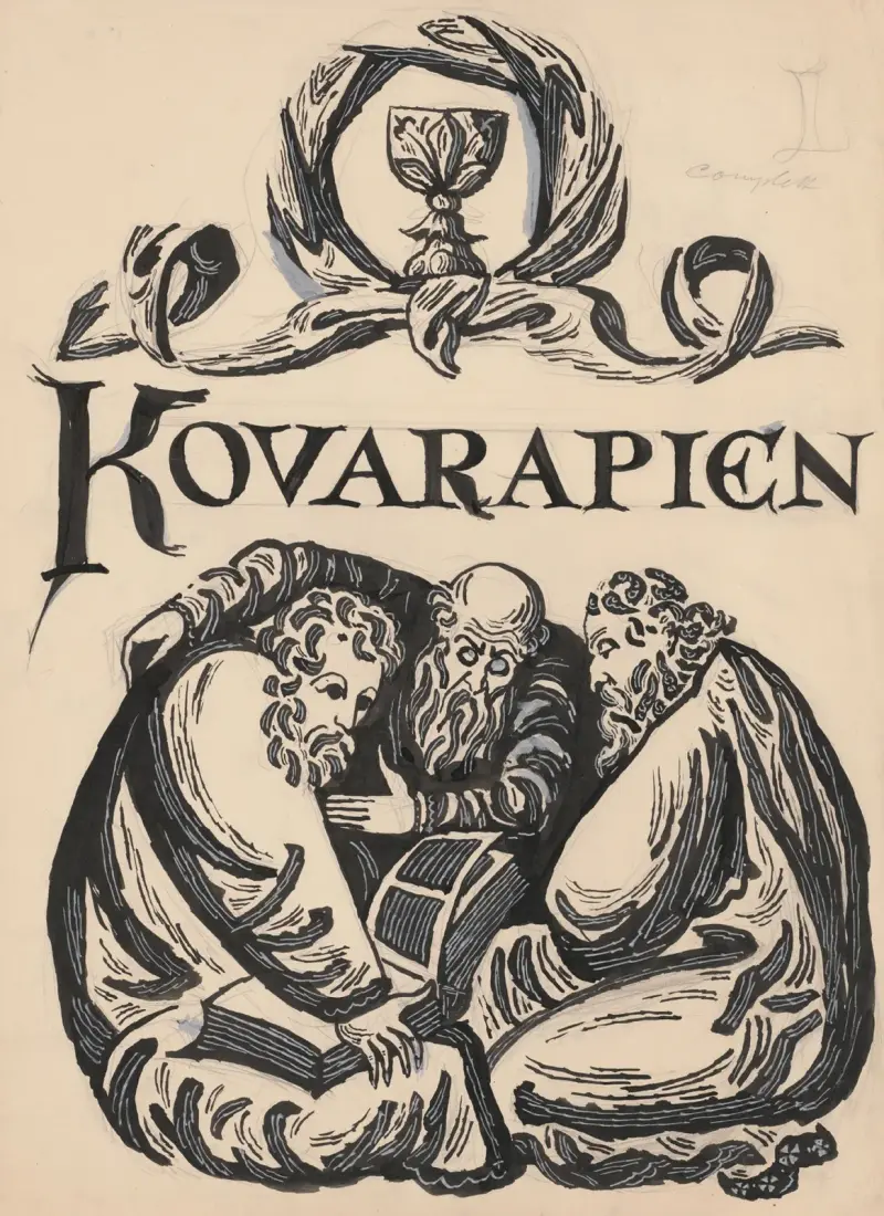 Omslagsförslag (Kovarapien) av Ján Novák