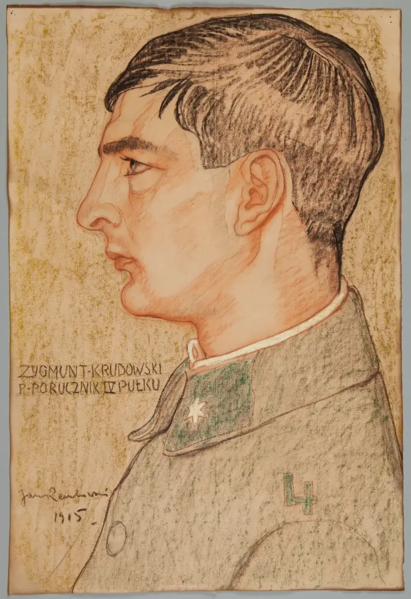 Porträt von Zygmunt Krudowski, Leutnant der Polnischen Legionen von Jan Rembowski