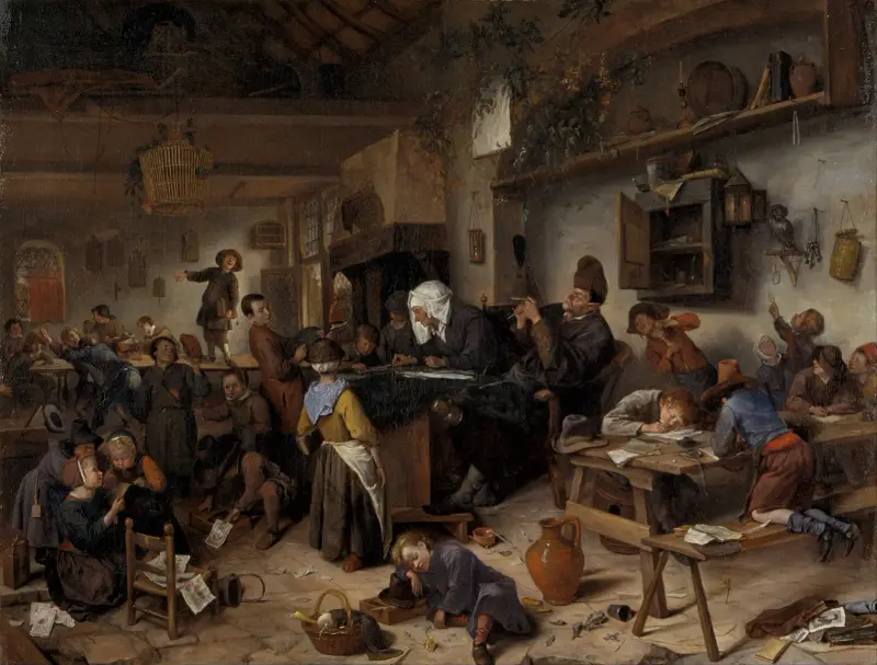 En skola för pojkar och flickor av Jan Steen