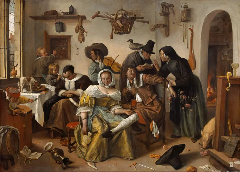 Beware of Luxury (“In Weelde Siet Toe”) av Jan Steen