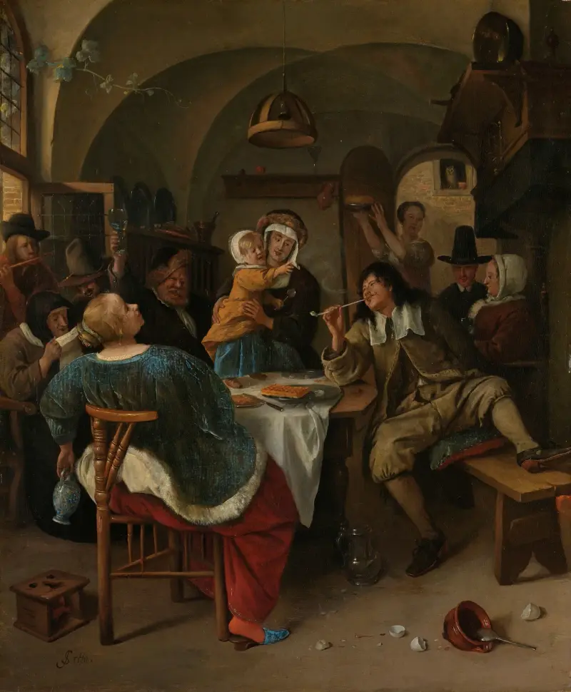 Familjescen av Jan Steen