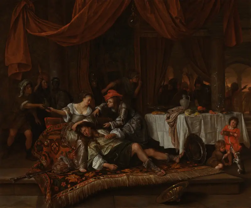 Simson und Delila von Jan Steen