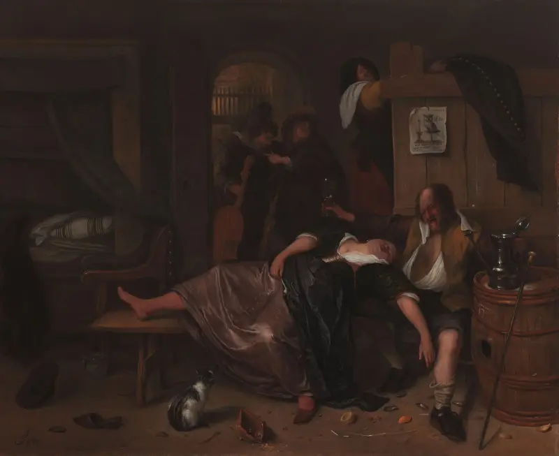 Das betrunkene Paar von Jan Steen