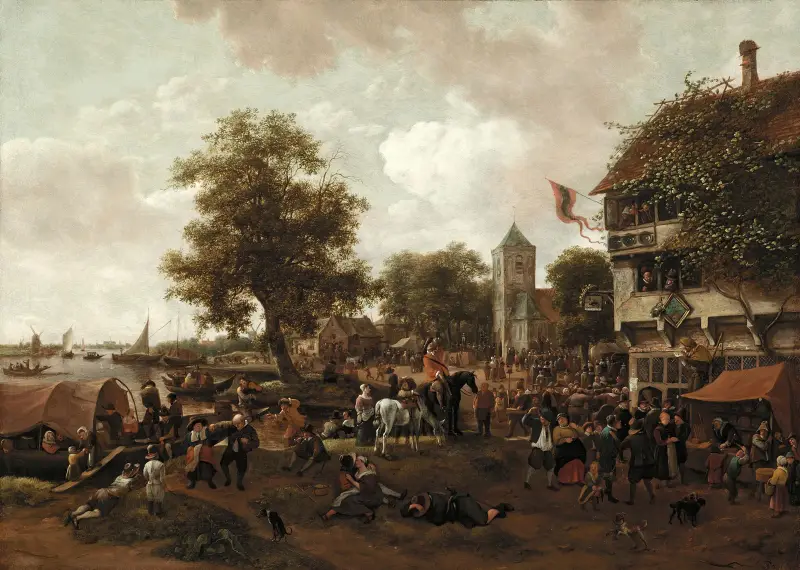 Marknaden i Oegstgeest av Jan Steen