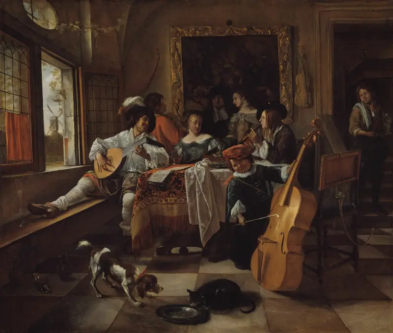 Familjekonserten av Jan Steen