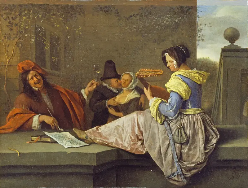 Lutspelaren av Jan Steen