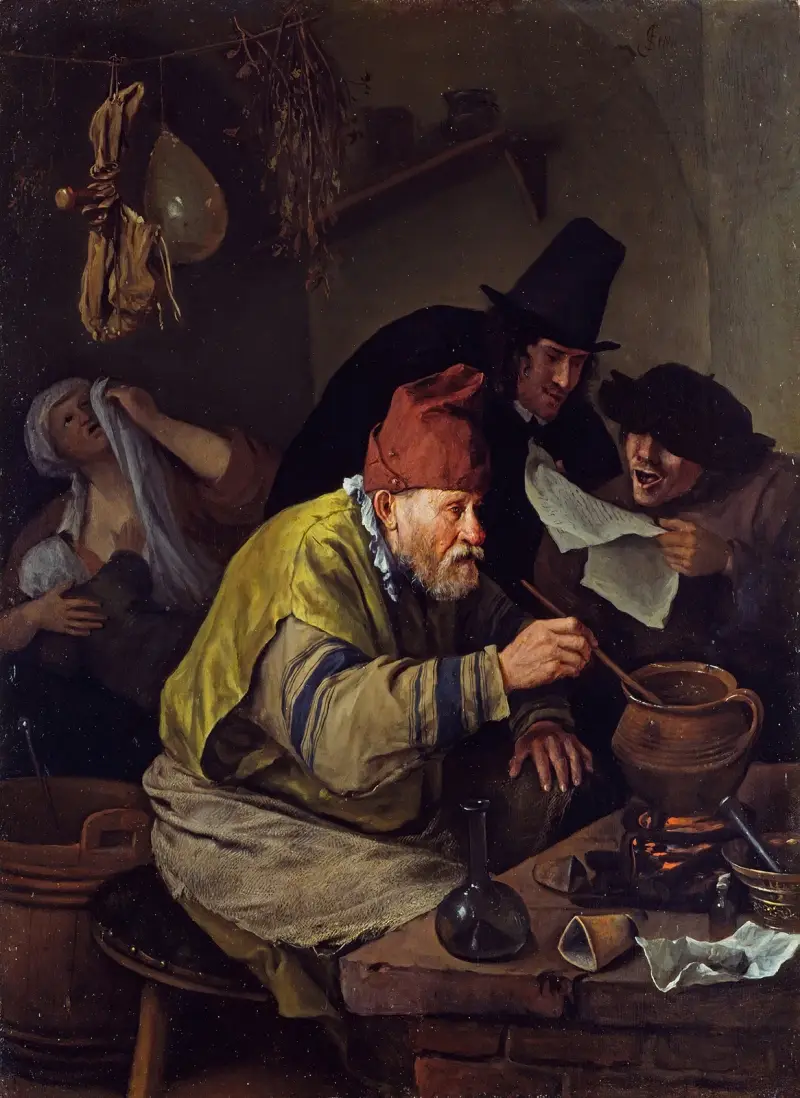Byns alkemist av Jan Steen