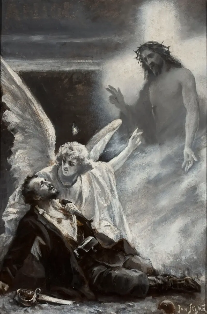 Allegorical scene – Insurgent’s death av Jan Styka