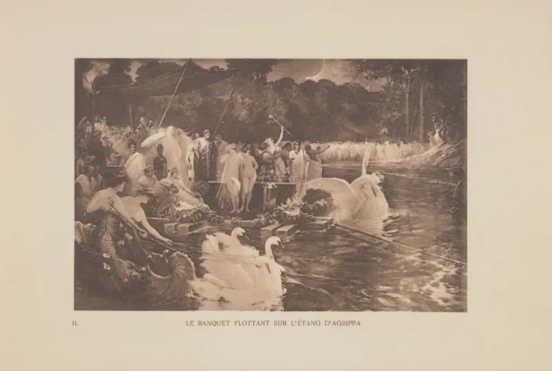 Le Banquet Flottant Sur L’étang D’agrippa av Jan Styka