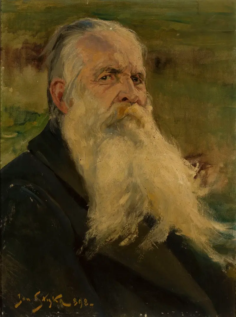 Porträtt av poeten Karol Brzozowski av Jan Styka