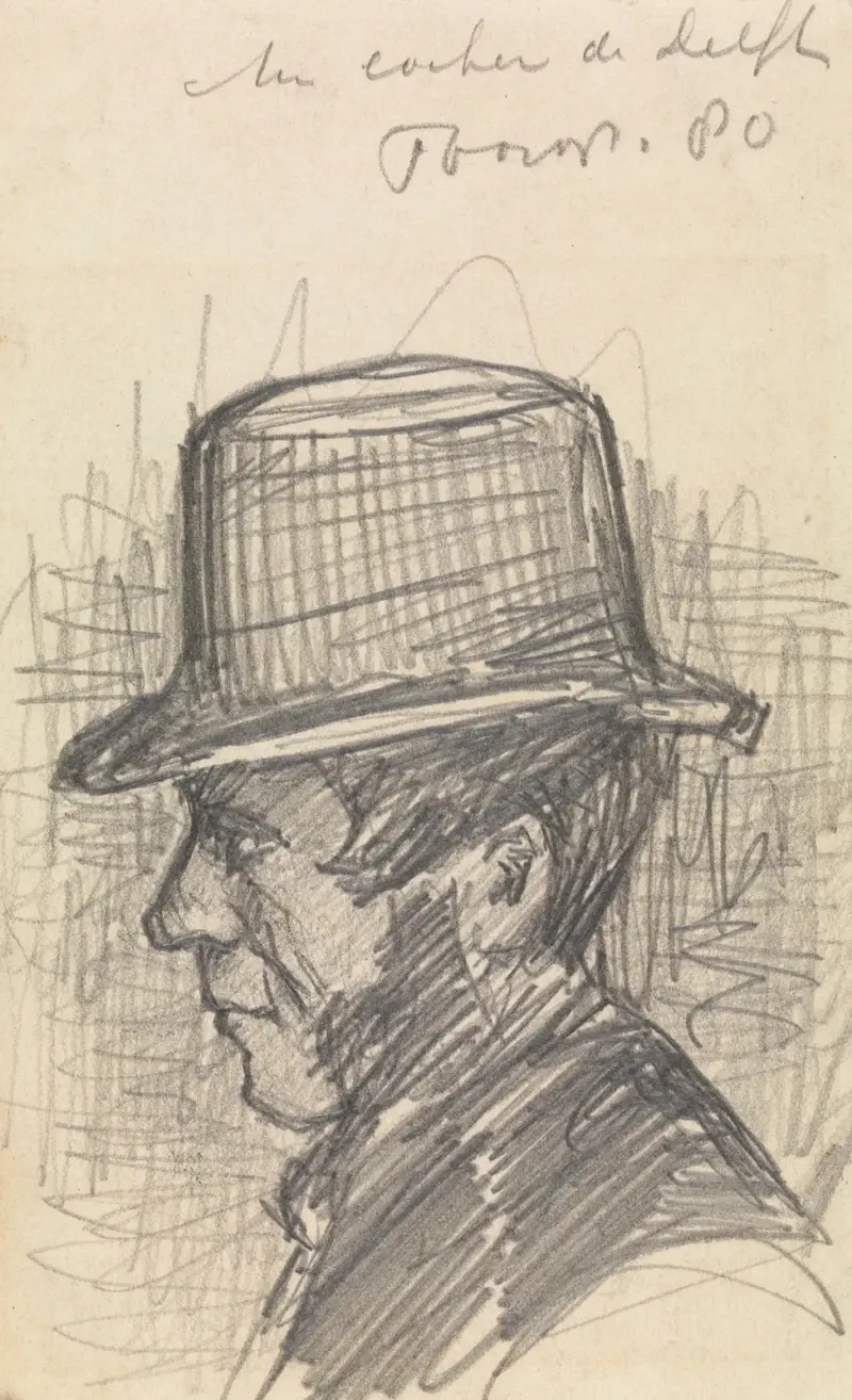 A Coachman in Delft av Jan Toorop
