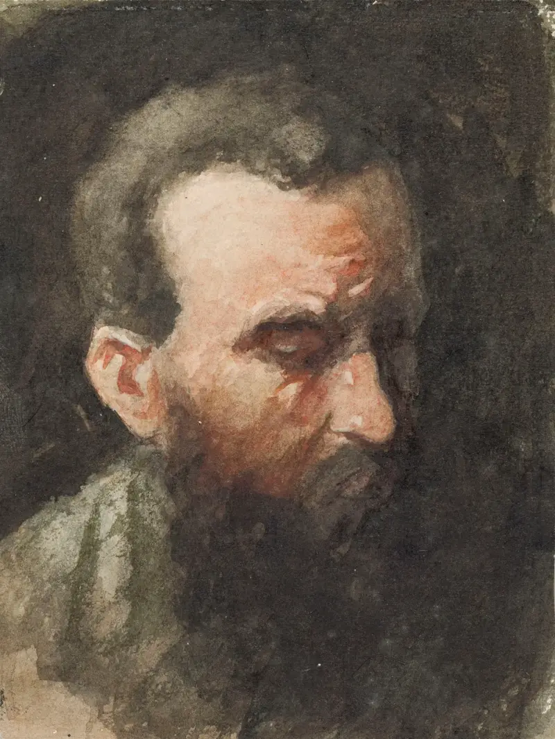 Manshuvud av Jan Toorop