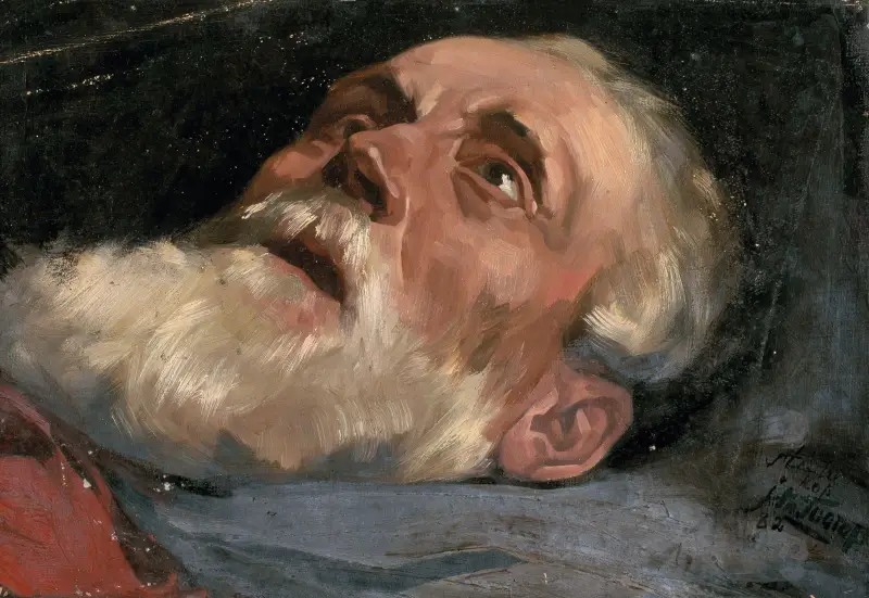 Head of an Old Man (study) av Jan Toorop