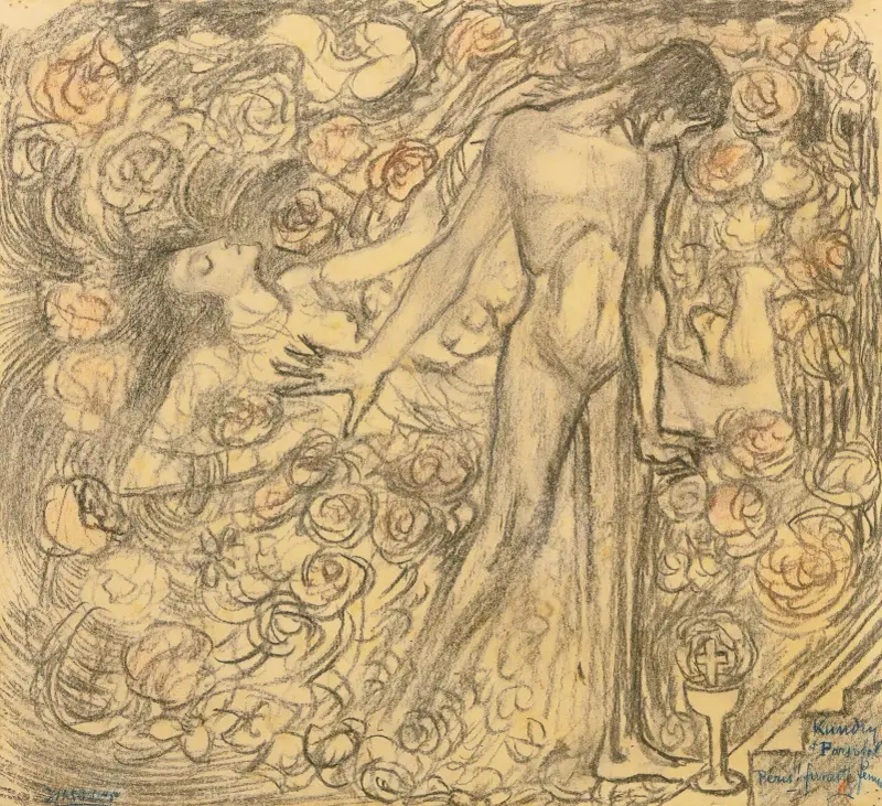 Kundry And Parsifal av Jan Toorop
