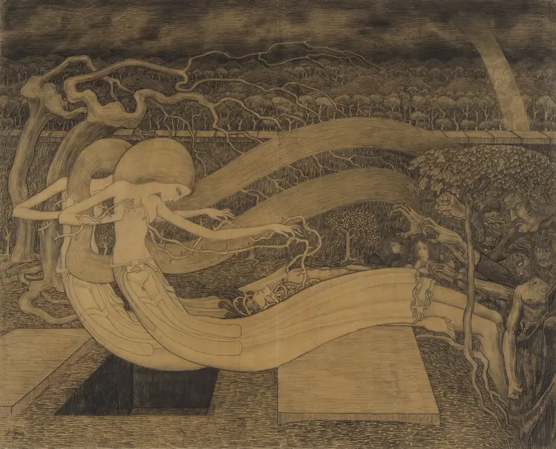 O Grave, where is thy Victory av Jan Toorop