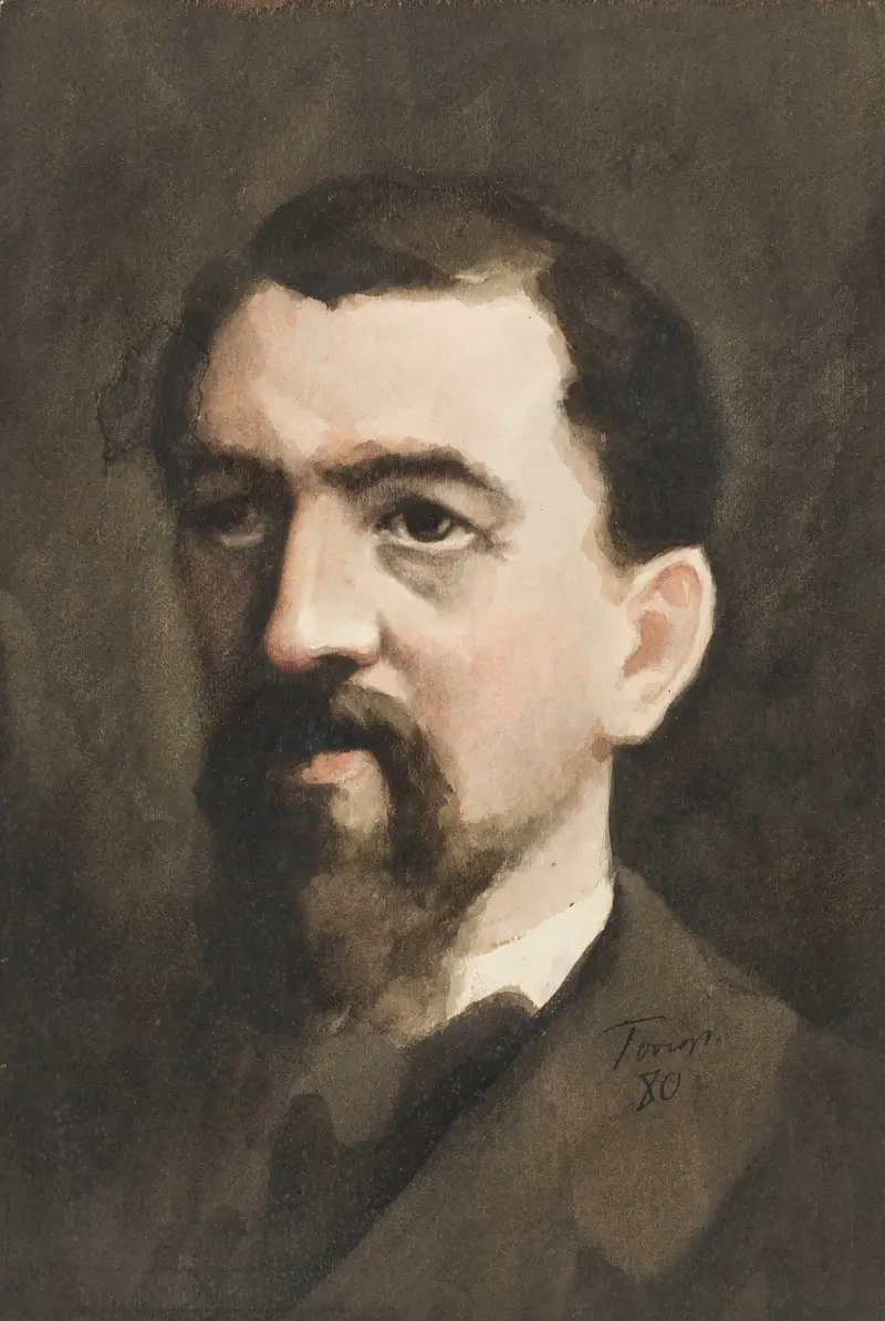 Porträtt av en man av Jan Toorop