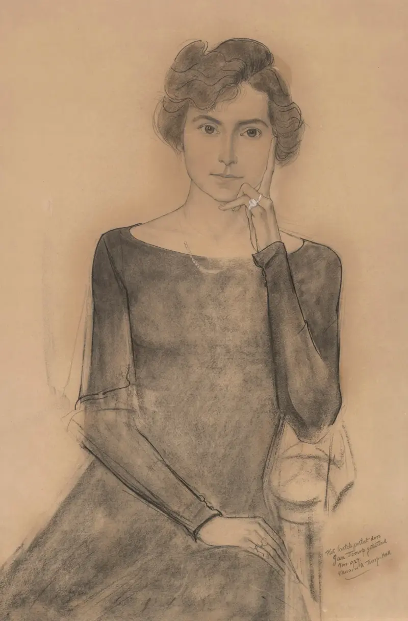 Portrait of Elisabeth Le Brun av Jan Toorop