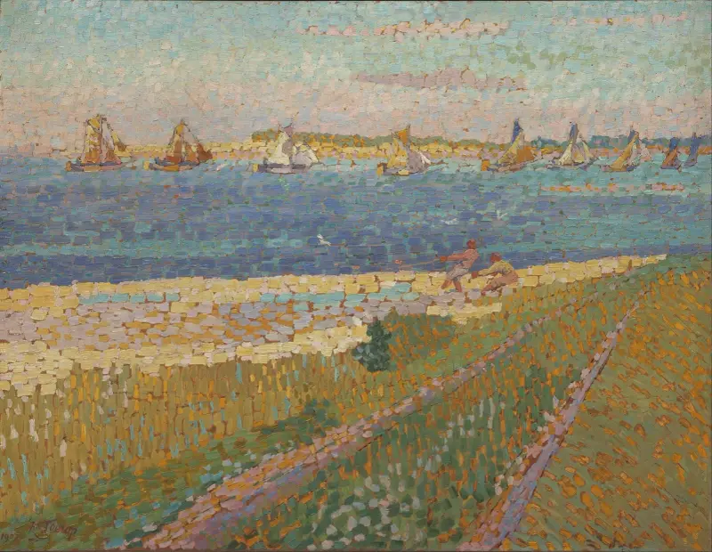 The Schelde near Veere av Jan Toorop