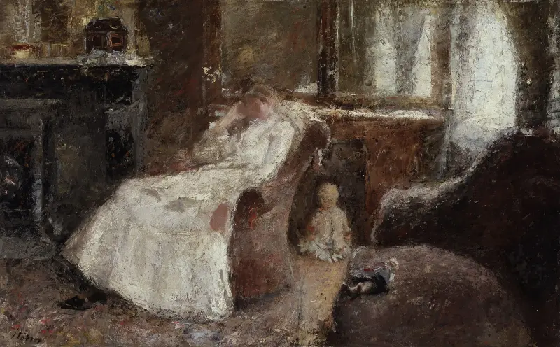 Kvinna i vitt av Jan Toorop