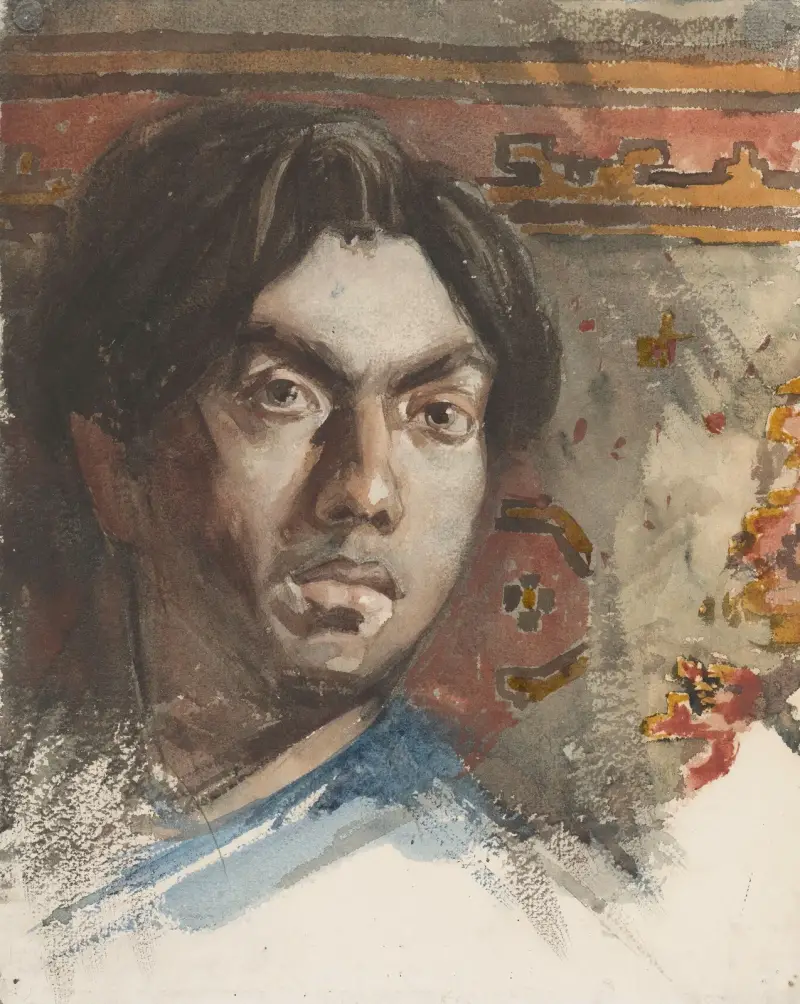 Självporträtt av Jan Toorop av Jan Toorop