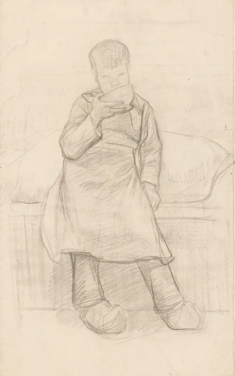 Pijący chłopiec, Jan Veth
