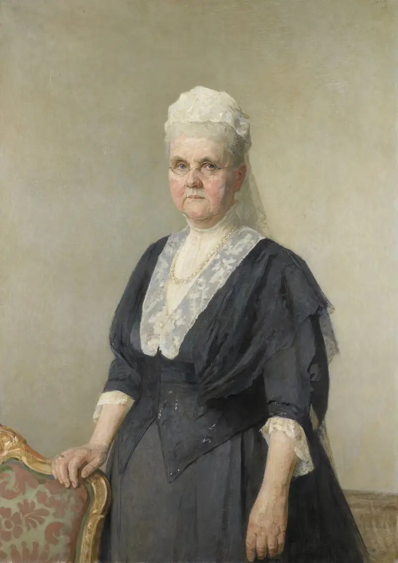 Königin Emma, Prinzessin von Waldeck-Pyrmont. Witwe von König Wilhelm III von Jan Veth