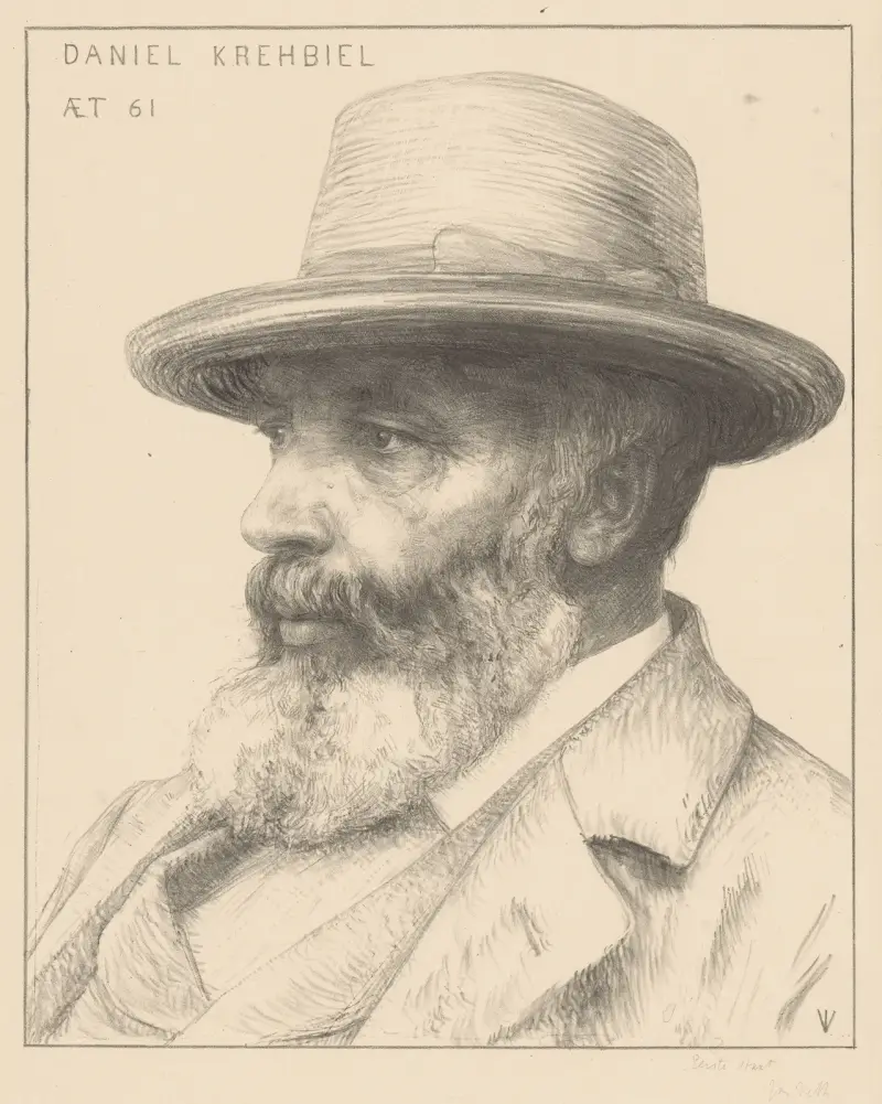 Porträtt av Daniel Krehbiel av Jan Veth