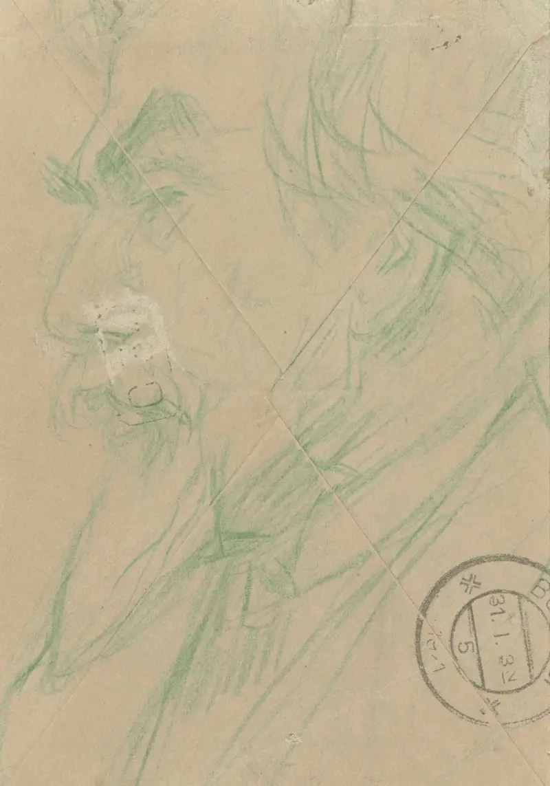 Porträt des Malers Jan Toorop von Jan Veth