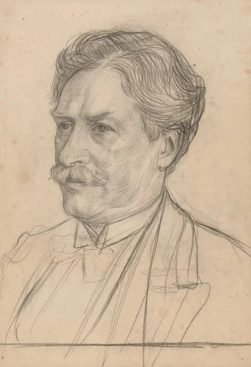 Porträtt av dr. H. Snellen av Jan Veth